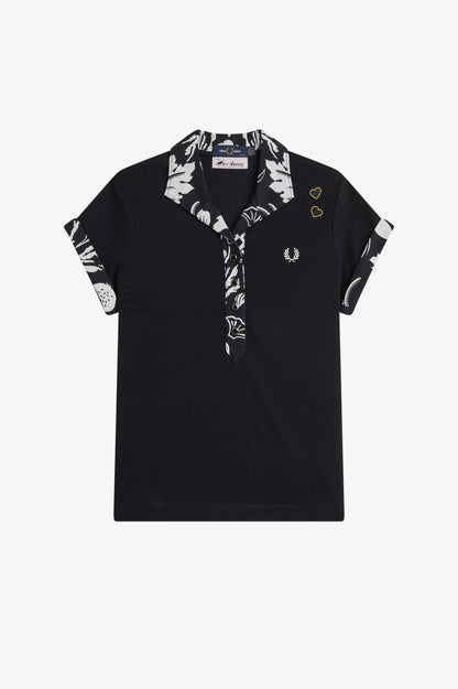 Printed Trim Polo Shirt