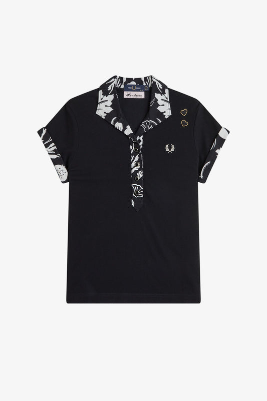 Printed Trim Polo Shirt