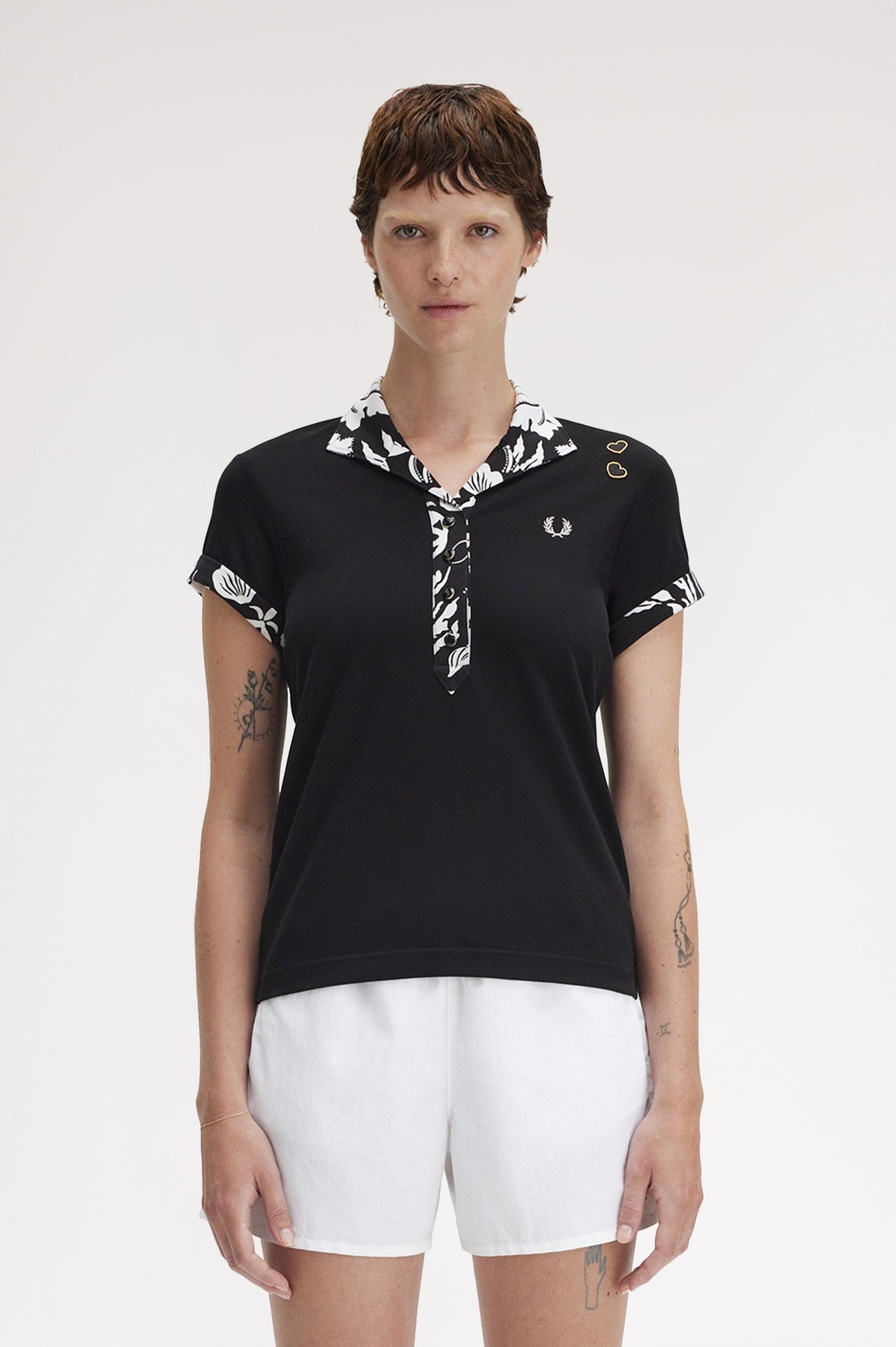 Printed Trim Polo Shirt
