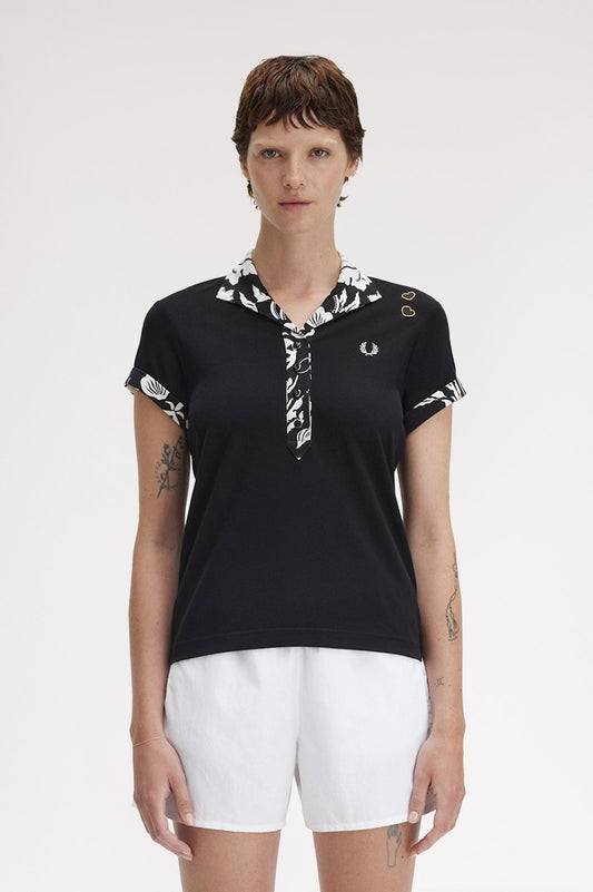 Printed Trim Polo Shirt