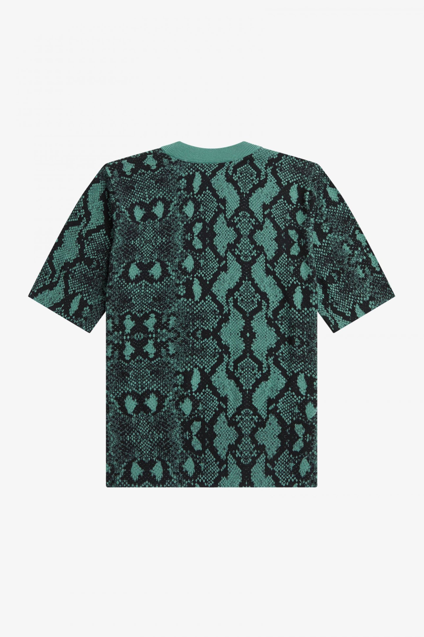 Amy Winehouse Deep Mint Snake Print Jumper