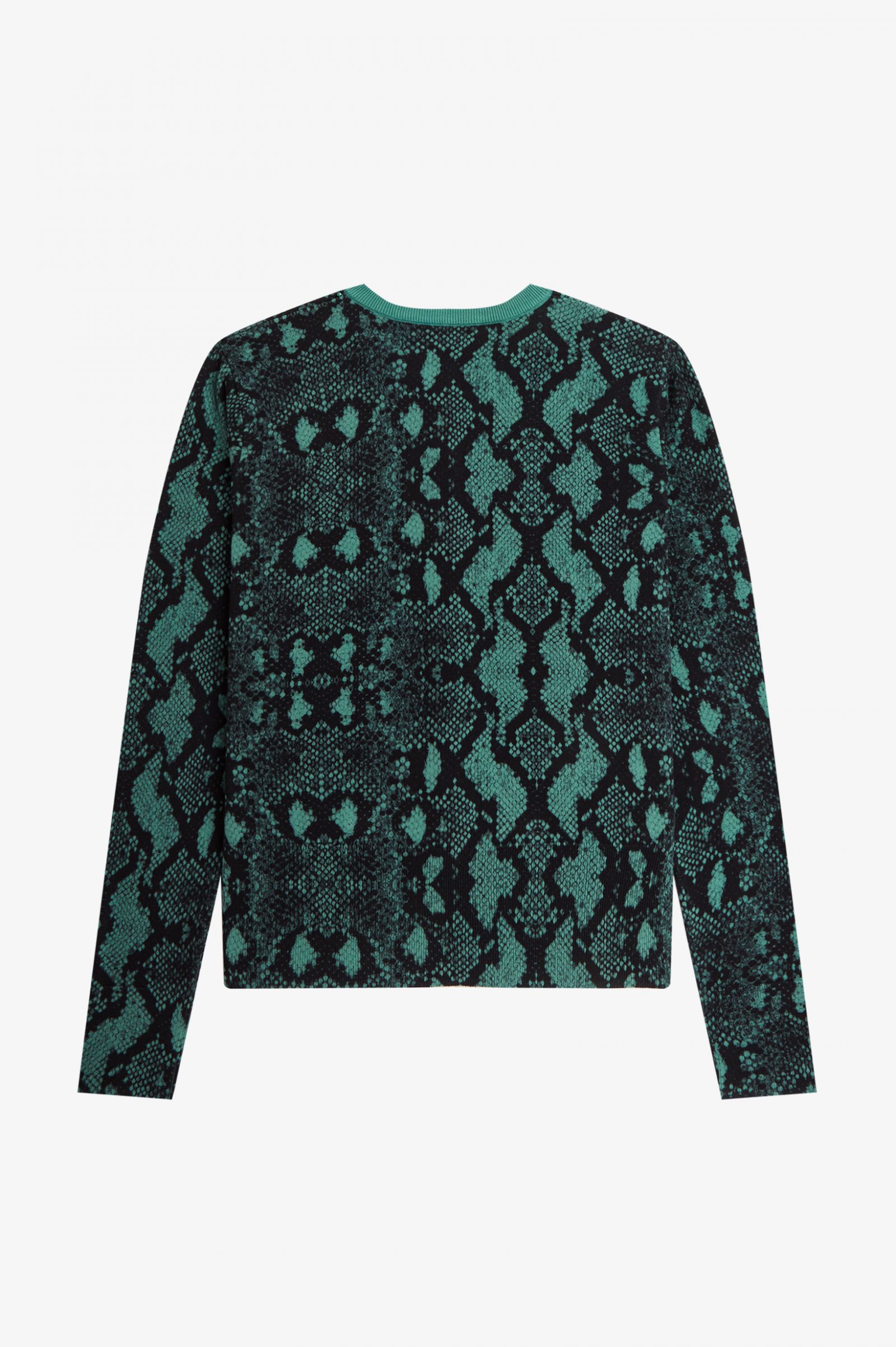 Amy Winehouse Deep Mint Snake Print Cardigan – Posers Hollywood