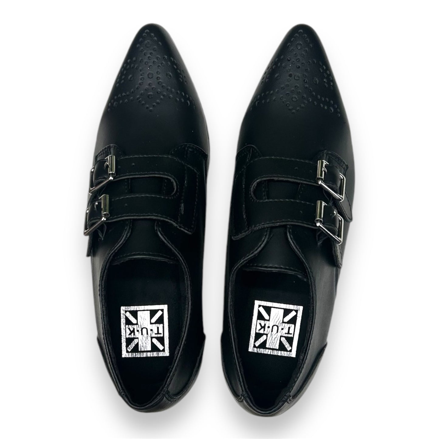 T.U.K 2 Buckle Point Sharktooth Shoe