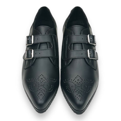 T.U.K 2 Buckle Point Sharktooth Shoe