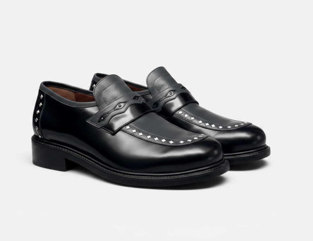 T.U.K Black and Gray Loafer