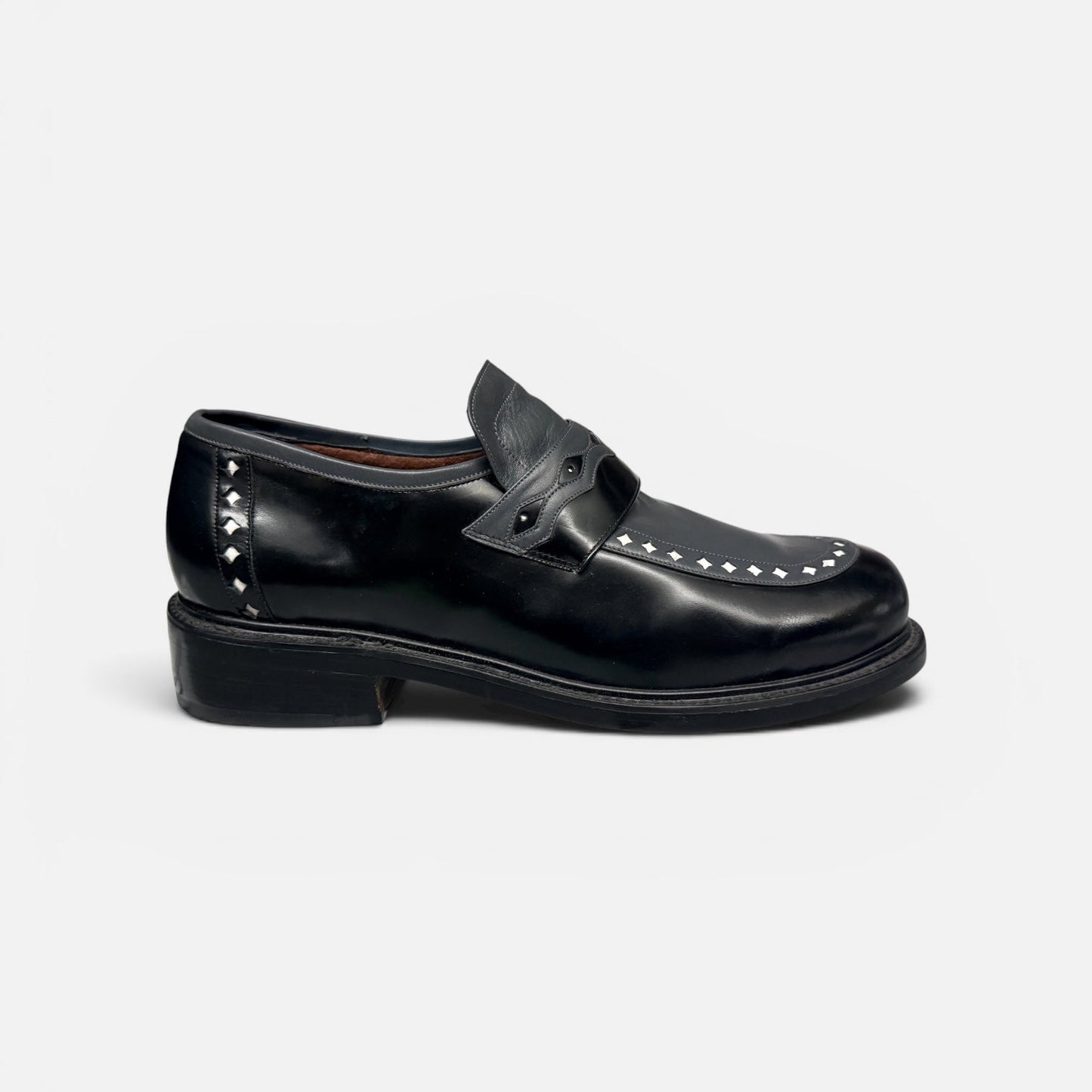 T.U.K Black and Gray Loafer