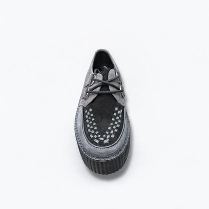 T.U.K. Viva Mondo en daim noir et gris