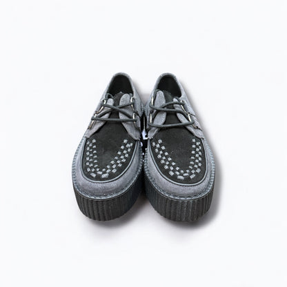 T.U.K. Viva Mondo en daim noir et gris
