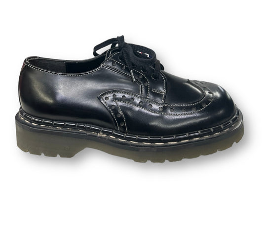 Tredair Black Leather 4 Eyelet Brogue Tie Oxford Shoe