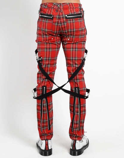 Tripp Nyc Red Plaid Chaos Pant