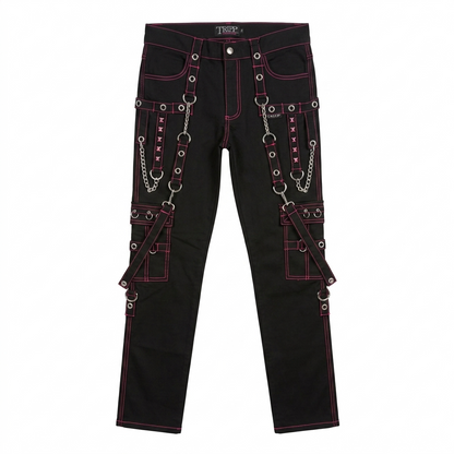 Black/Pink Stitch No Excuse Pants