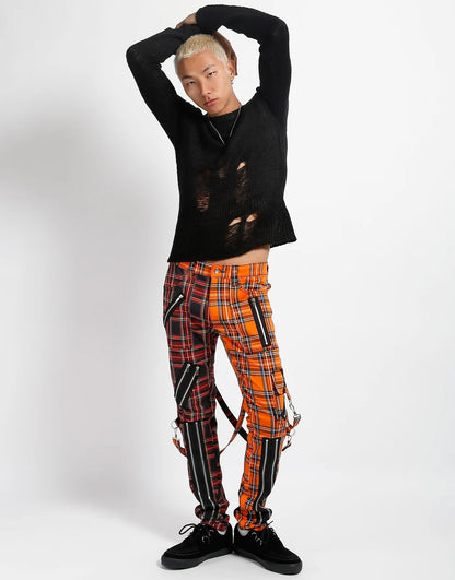 Madness Orange/ Black Plaid