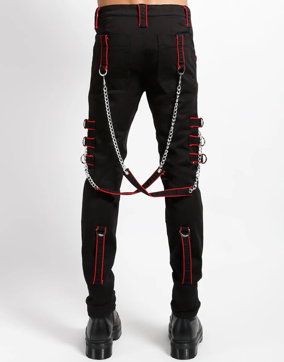 Band Pant Red