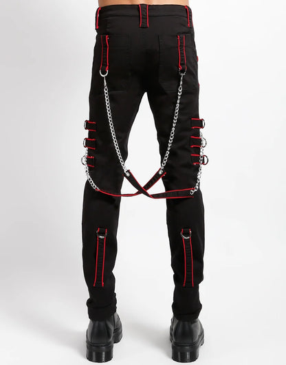 Band Pant Red