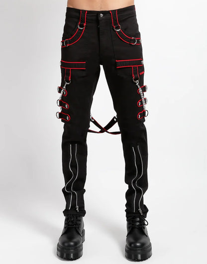 Band Pant Red