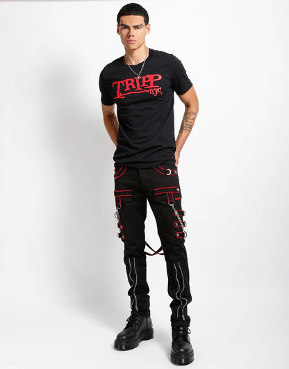 Band Pant Red