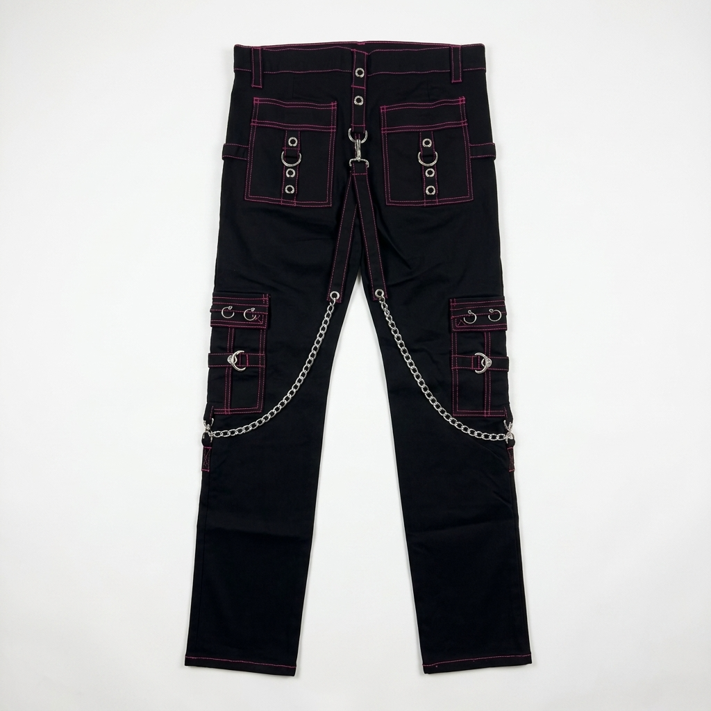 Black/Pink Stitch No Excuse Pants