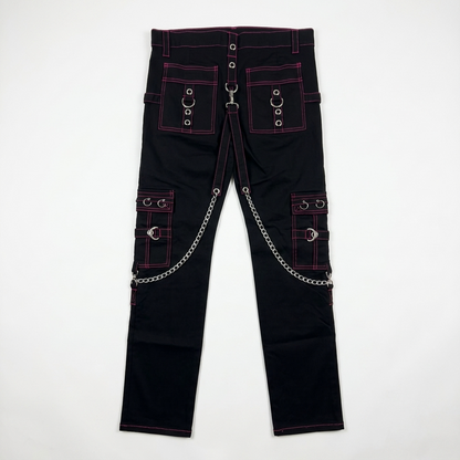 Black/Pink Stitch No Excuse Pants