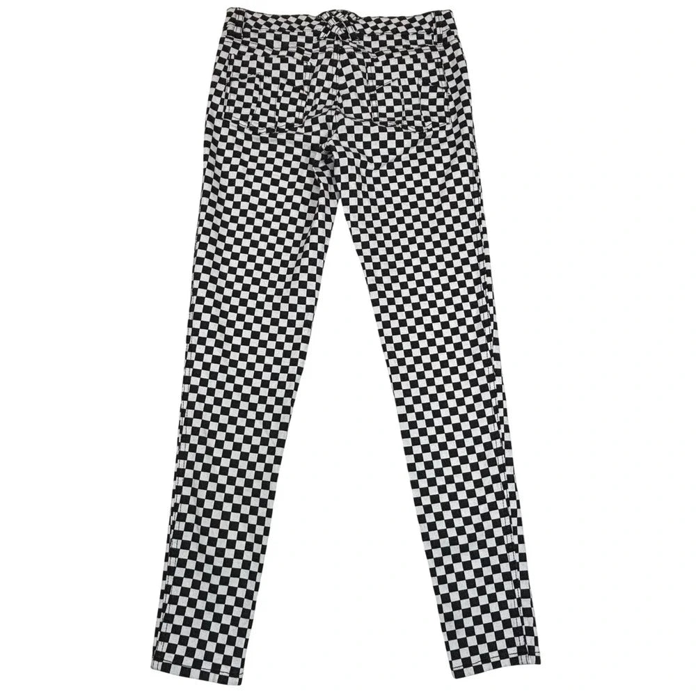 Tripp NYC Black and White Checkerboard Pants