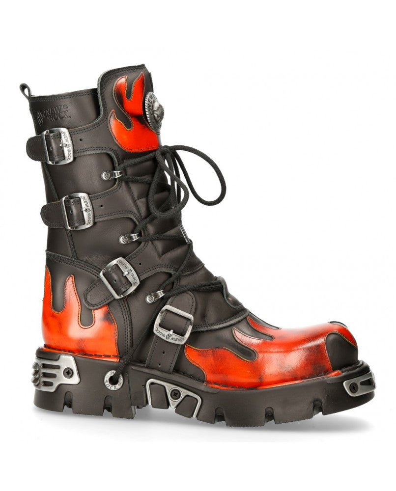 New Rock Boot Black Reactor M-591 – Posers Hollywood