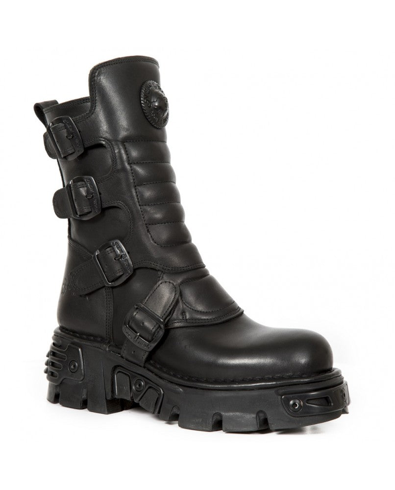 New Rock Black leather boot M-373X-S27