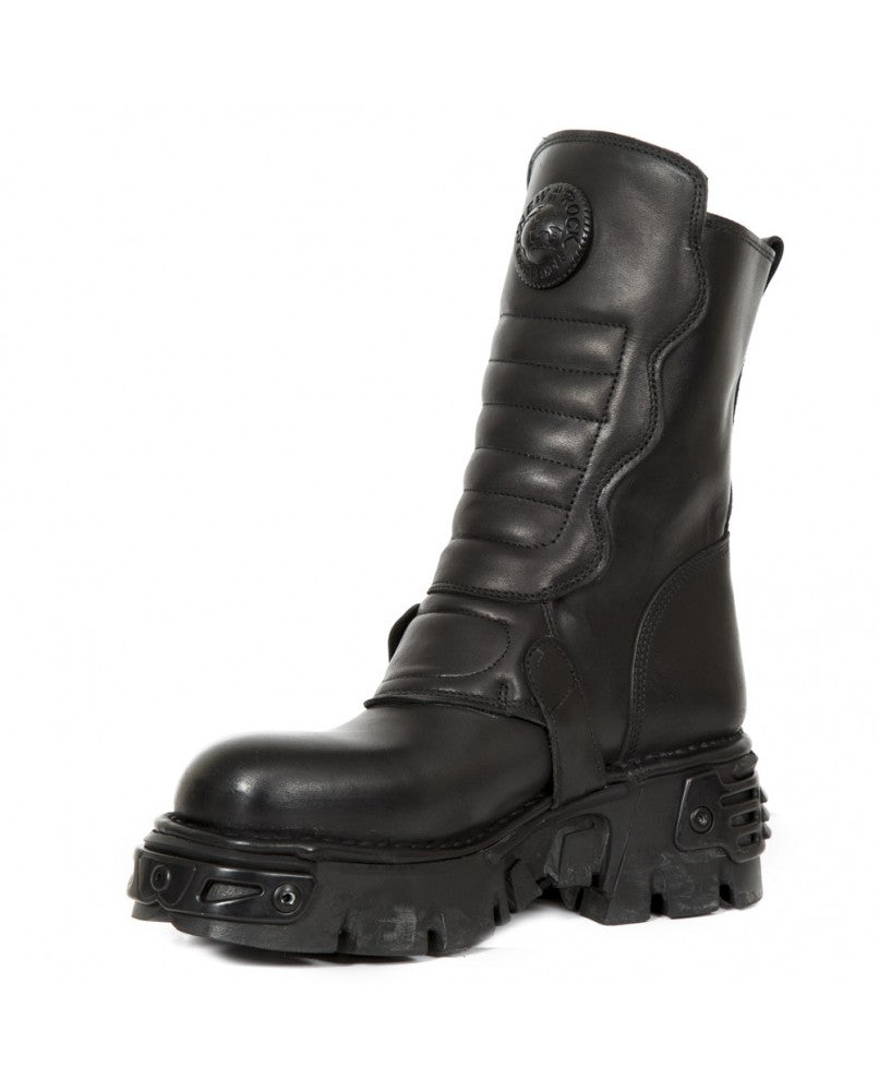 New Rock Black leather boot M-373X-S27
