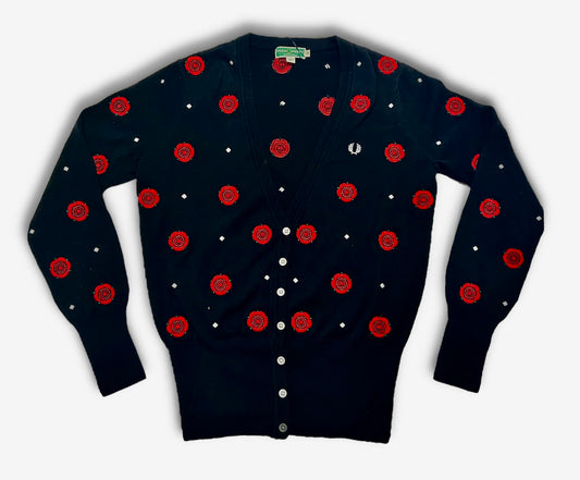 Fred Perry Twisted Wheel Embroidered Cardigan