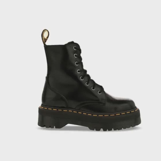 Jadon Black Polished Smooth Boot – Posers Hollywood display picture 3
