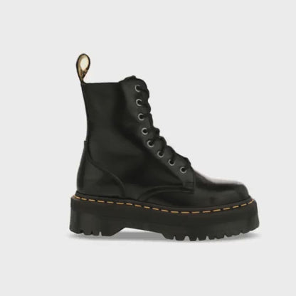 Jadon Black Polished Smooth Boot