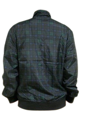 Tartan check nylon jacket
