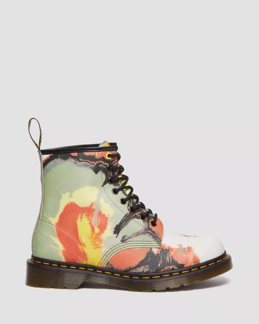 1460 TATE 'VOLCANIC FLARE' LEATHER LACE UP BOOTS