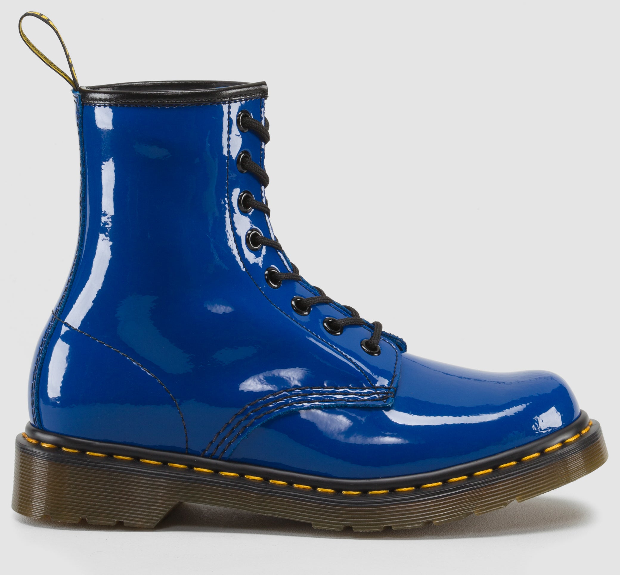 Blue patent clearance doc martens