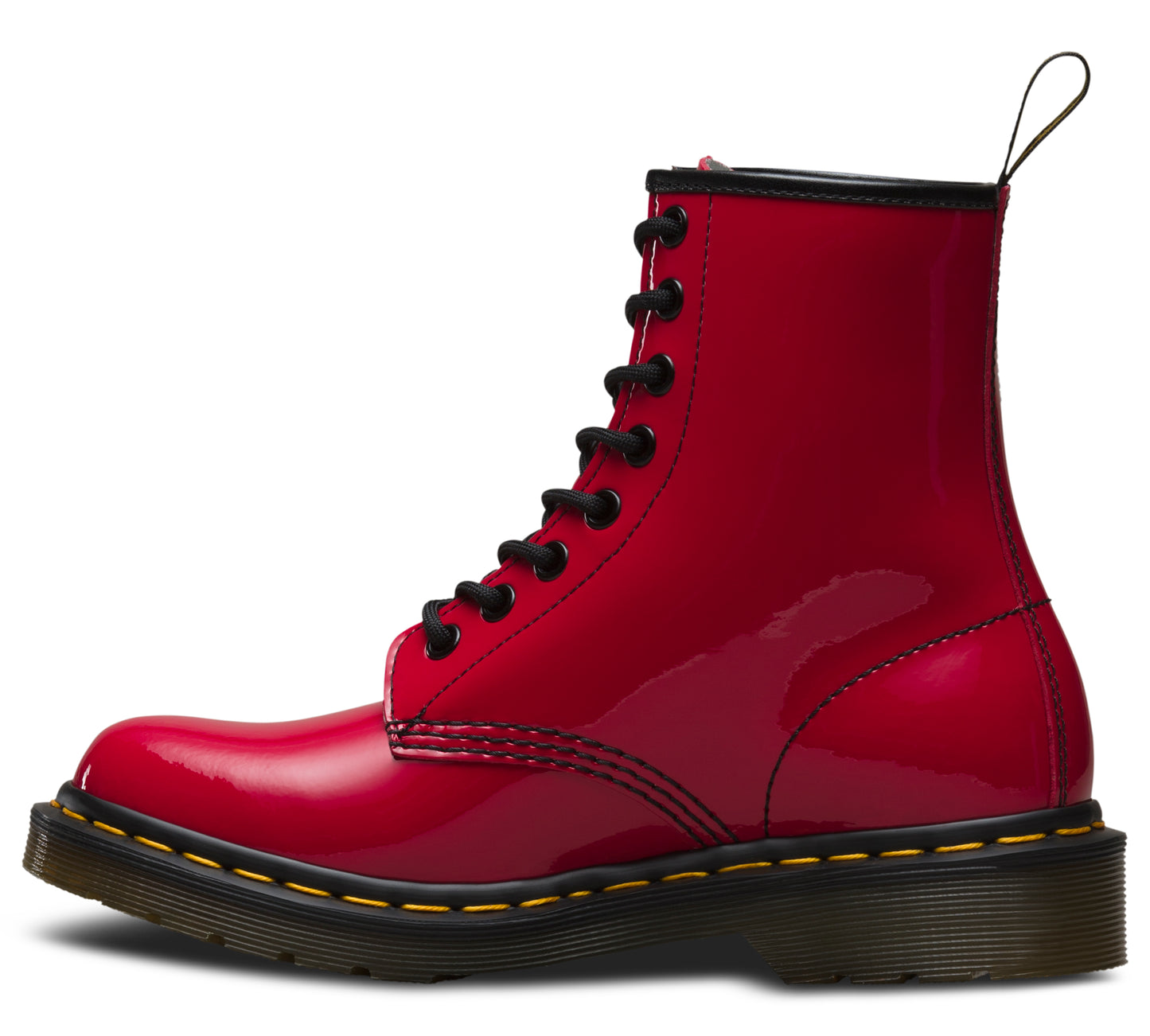 1460 RED PATENT LEATHER BOOT