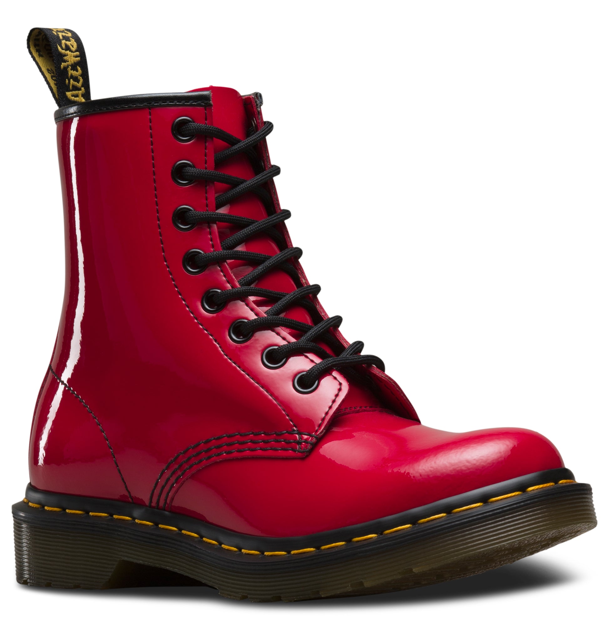 1460 RED PATENT LEATHER BOOT
