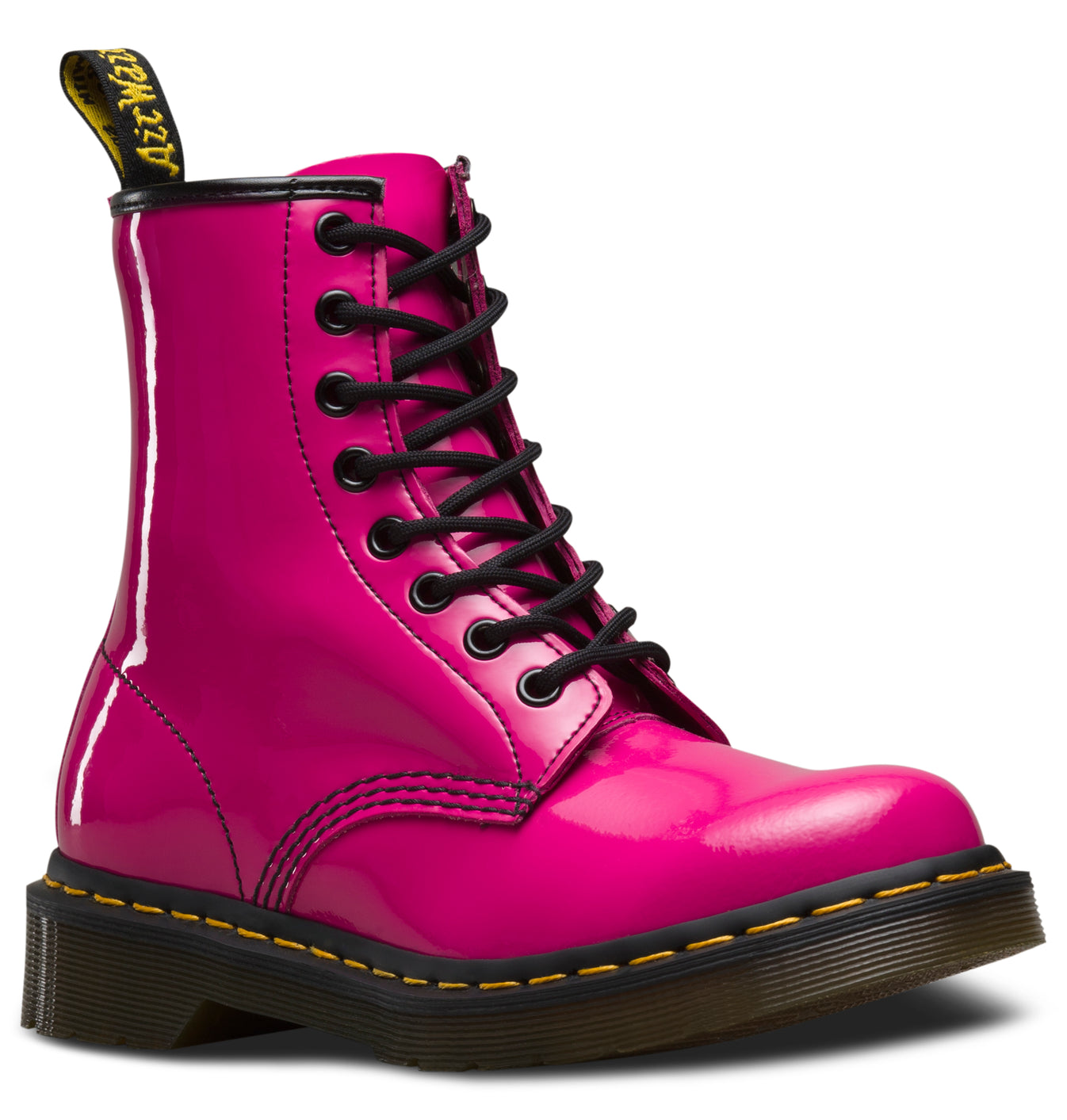 1460 Hot Pink Patent Leather Lace Up Boot – Posers Hollywood