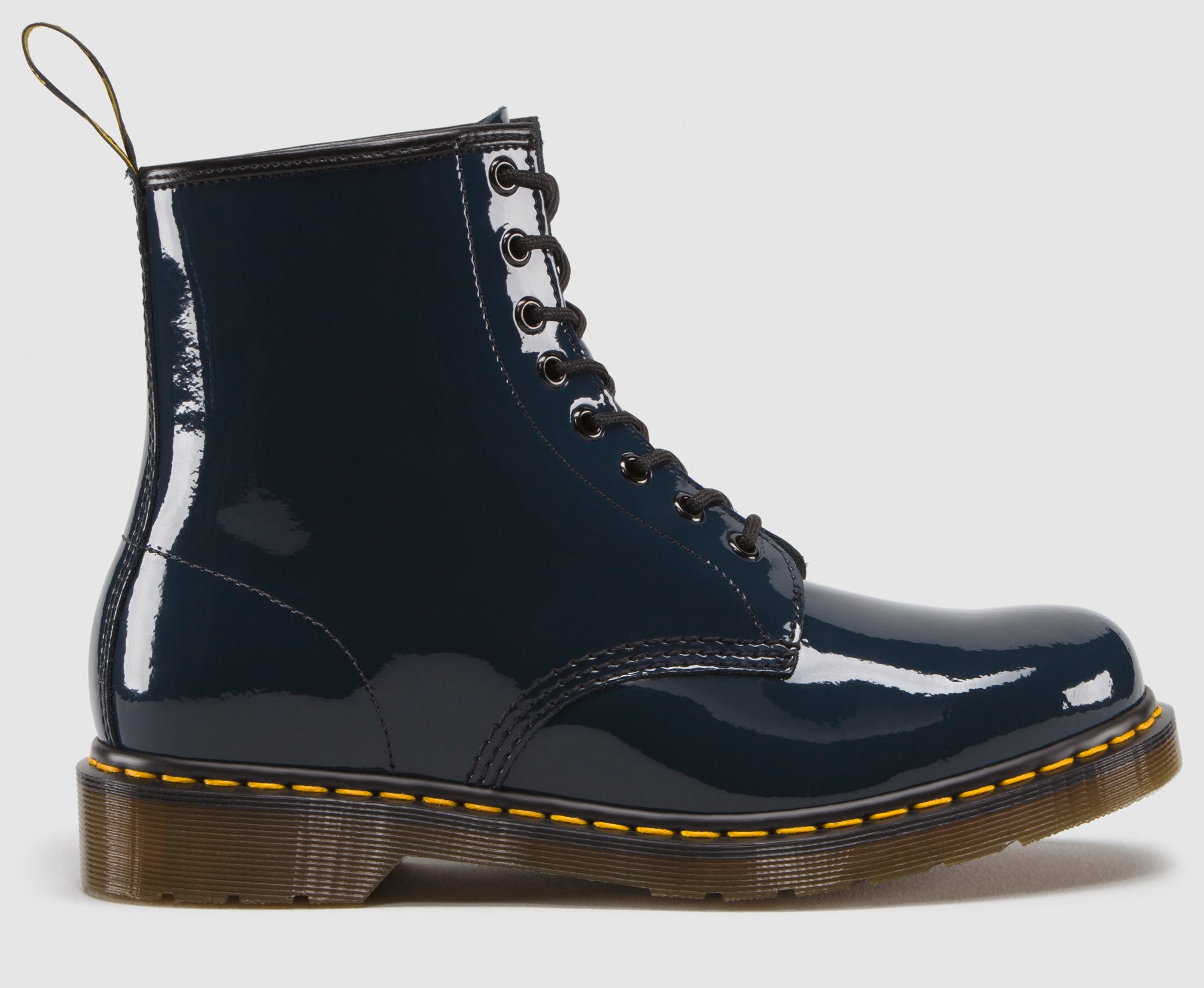 Navy doc martens shoes best sale