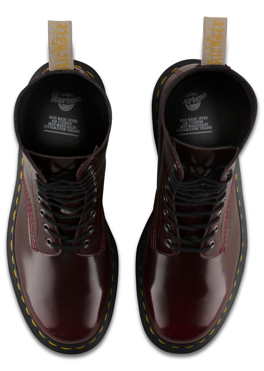 1490 VEGAN CHERRY RED OXFORD RUB OFF BOOT