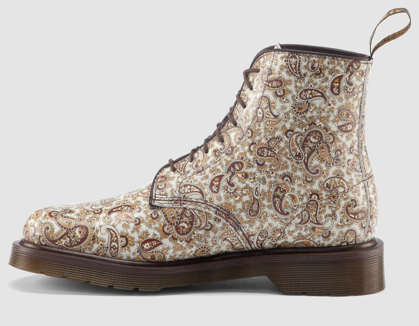 JEFFREY BEIGE+BROWN PAISLEY BOOT