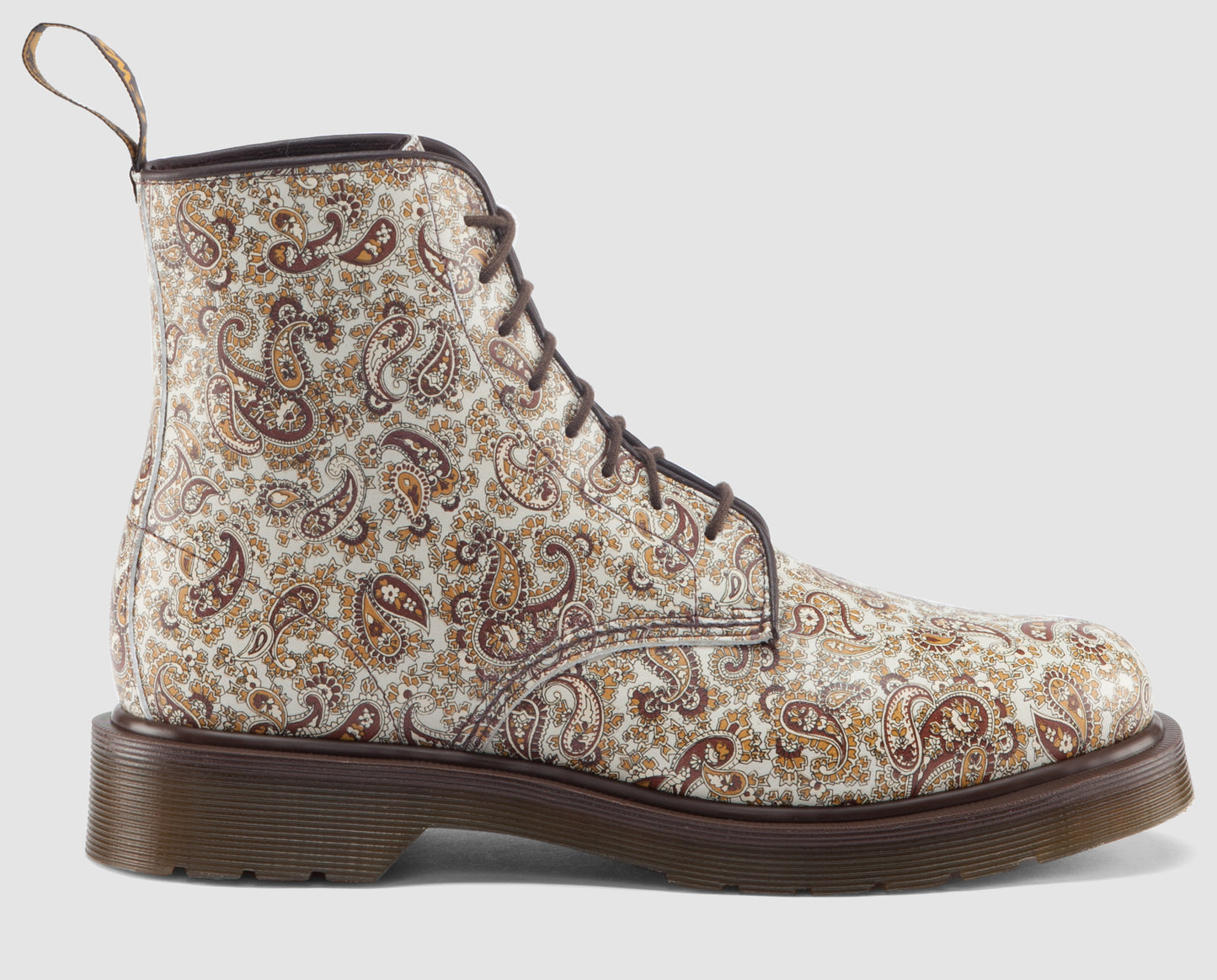 JEFFREY BEIGE+BROWN PAISLEY BOOT