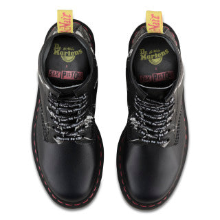 1460 SXP BLACK SEX PISTOLS BACKHAND STRAW GRAIN BOOT