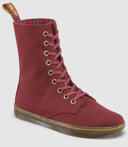 STRATFORD CHERRY RED CANVAS BOOT – Posers Hollywood