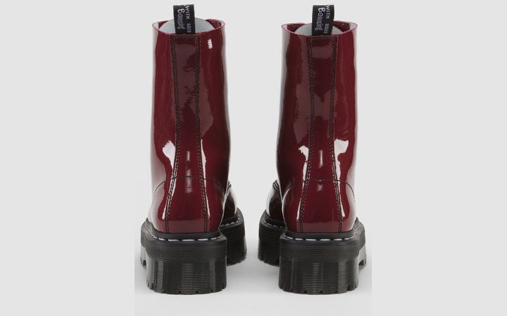 AGGY 1490 CHERRY RED PATENT PLATFORM BOOT