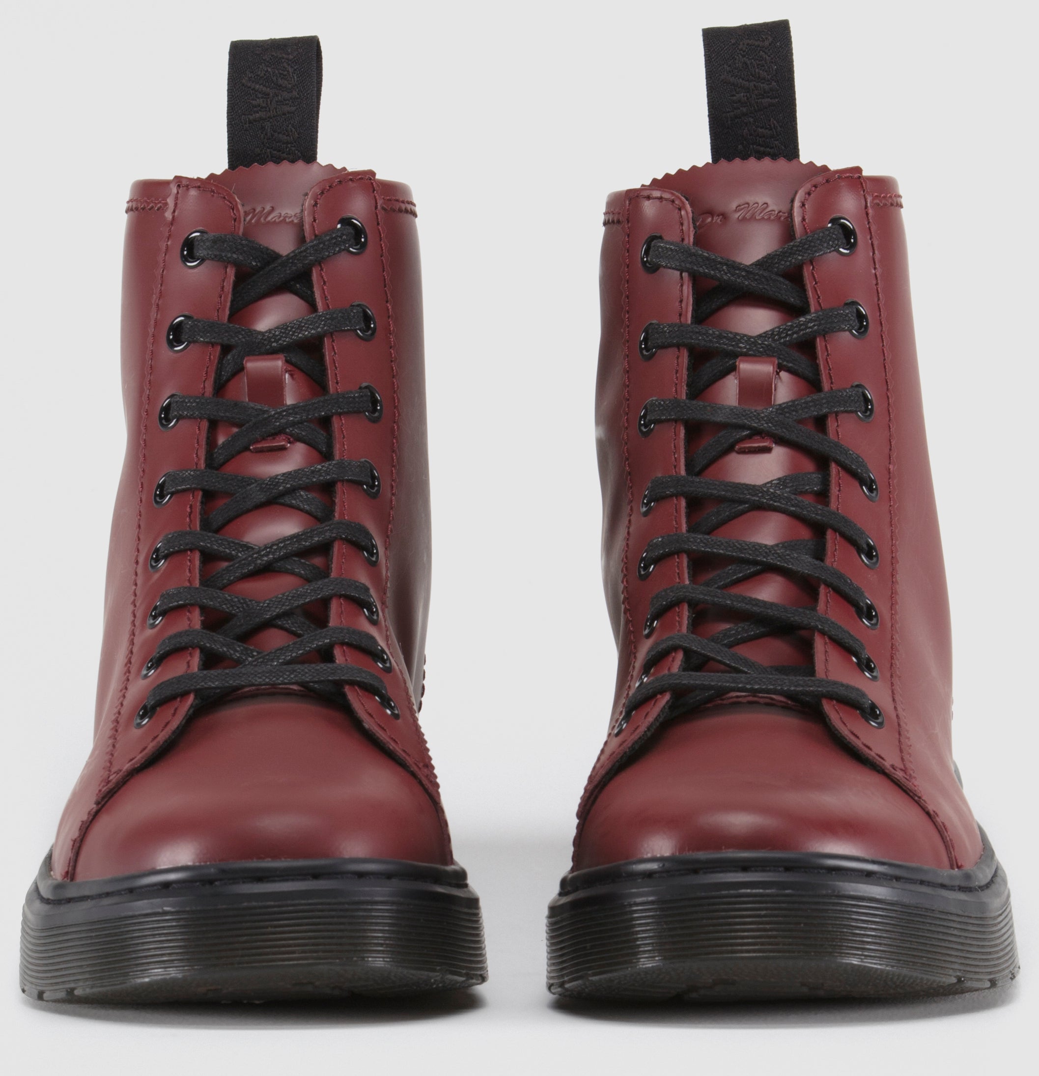 Doc martens cherry red on sale smooth