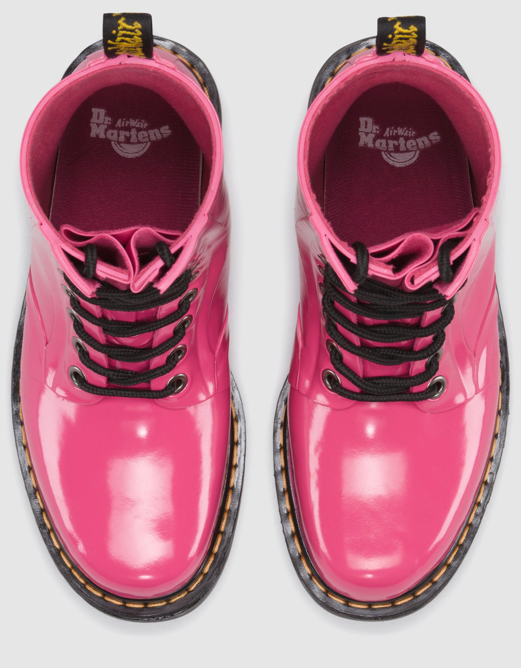 DRENCH HOT PINK PATENT RUBBER BOOT