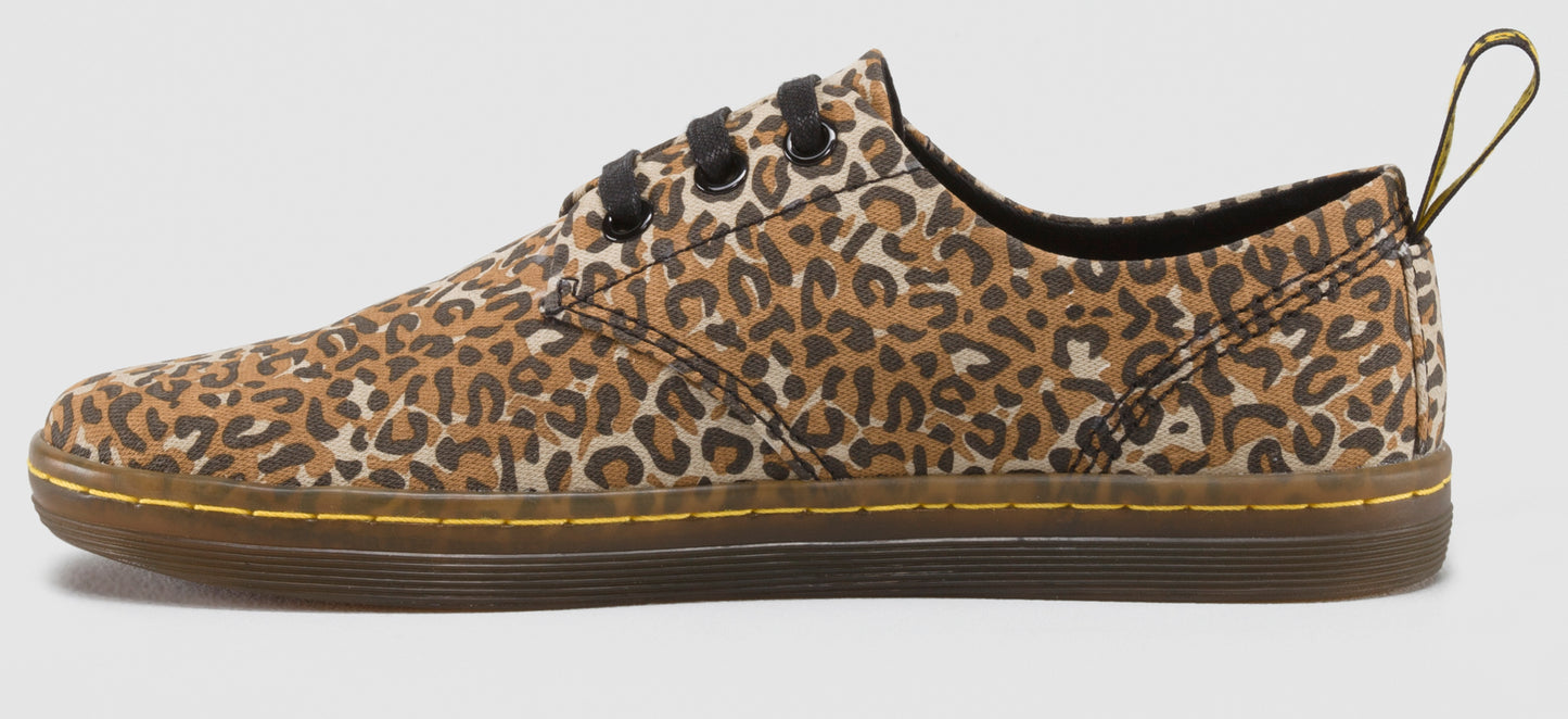 ALGATE LEOPARD FINE CANVAS SHOE