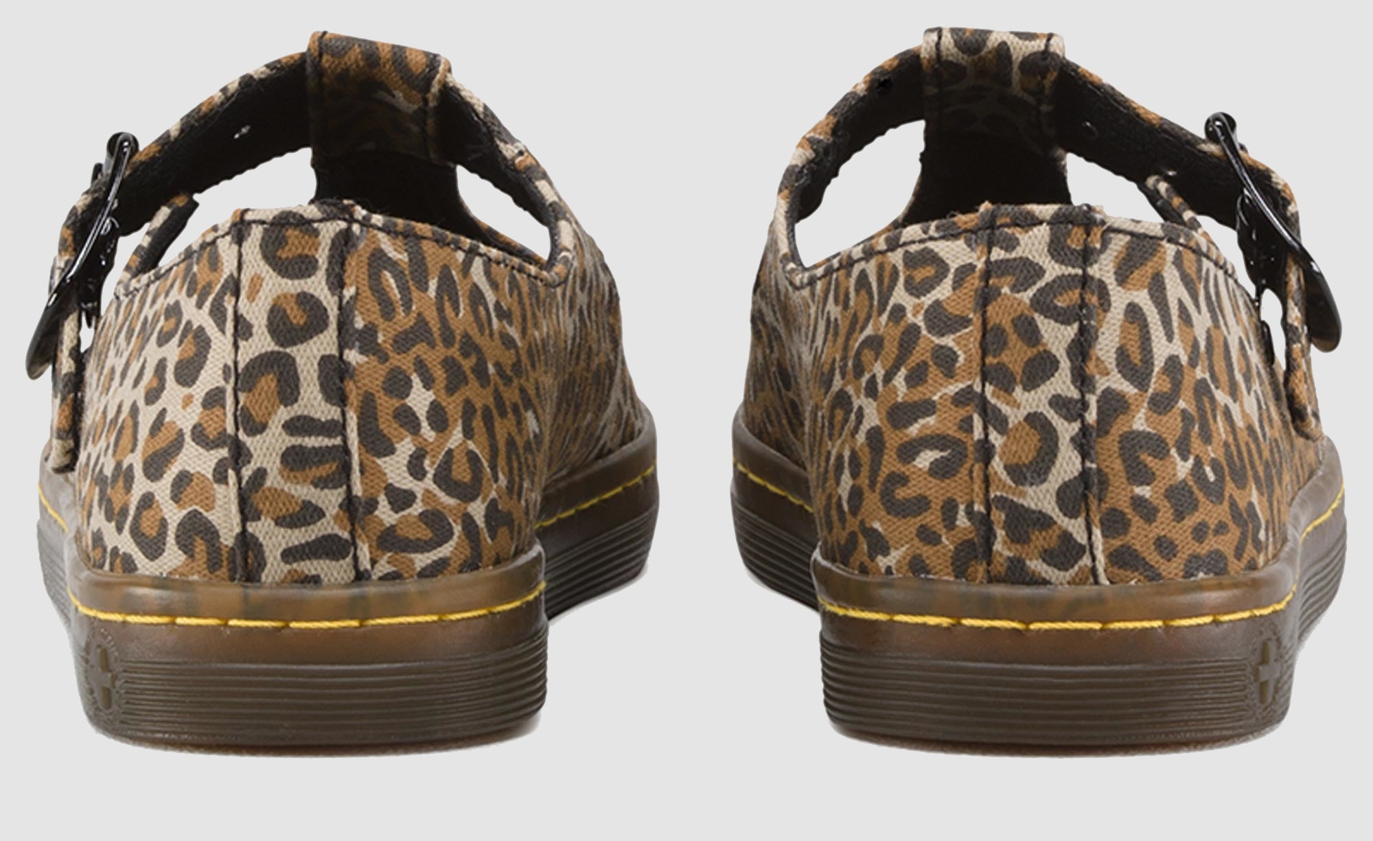 Woolwich Mary Jane Canvas leopard print Posers Hollywood