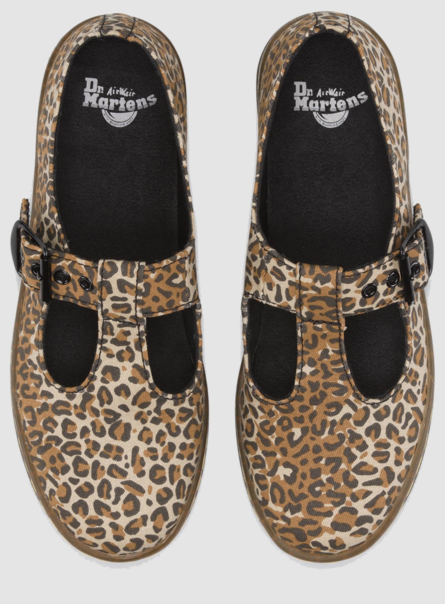 Woolwich Mary Jane Canvas leopard print Posers Hollywood