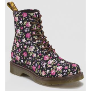 PAGE BLACK ROSE CANVAS BOOT