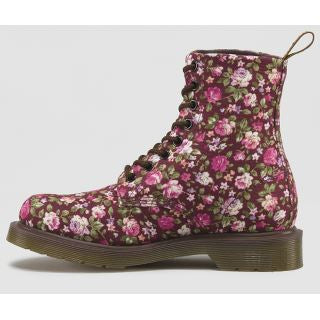 PAGE CHERRY RED ROSE CANVAS BOOT