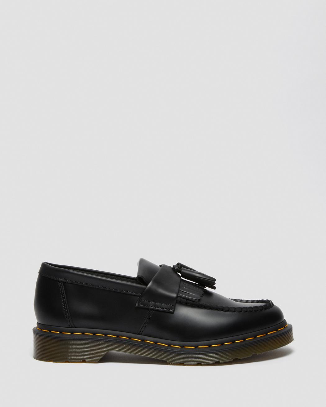ADRIAN YELLOW STITCH LEATHER TASSEL LOAFERS – Posers Hollywood